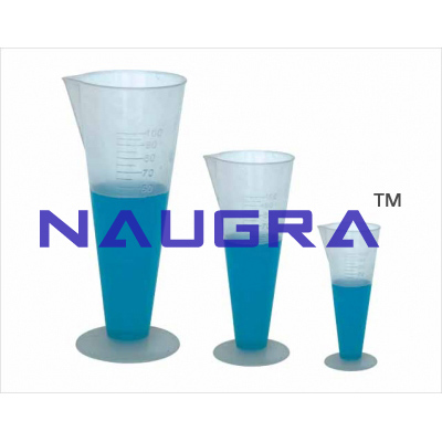 Plastic measuring cup cone shape
