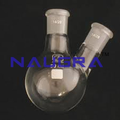Round Bottom Two Neck Flask Laboratory Equipments Supplies