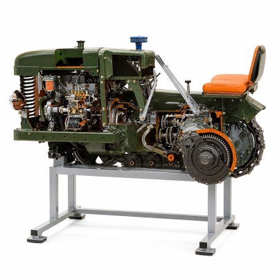 Tracked Tractor with Diesel Engine Engineering Lab Training Systems
