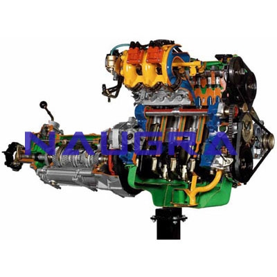 FIAT Engine with Multi-point Electronic Injection and Gearbox- Engineering Lab Training Systems