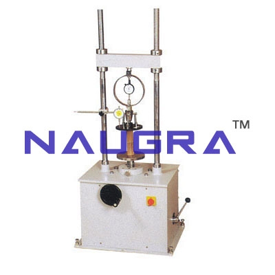 Unconfined Compression Test Apparatus (Proving Ring Type)- Engineering Lab Training Systems