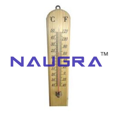 Wall Thermometer Wooden- Engineering Lab Training Systems