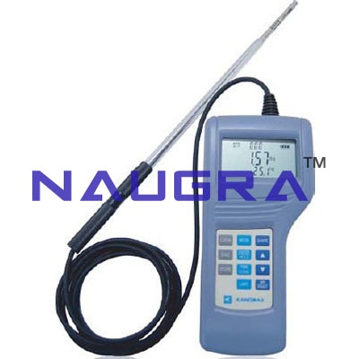 Measurement Of Air Flow Rate By Anemometer For Electrical Lab Training