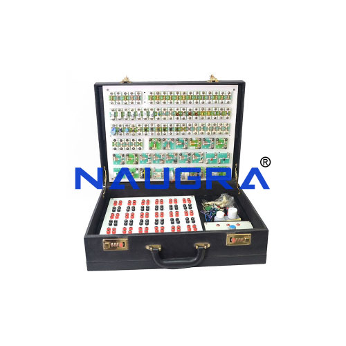 Electricity and electronic fundamental trainer, component and circuit based PCB modules
