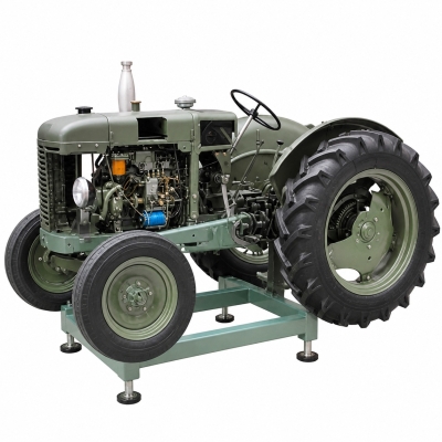 Tyre wheeled Farm Tractor with Diesel Engine Engineering Lab Training Systems