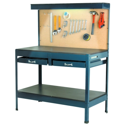 Multipurpose Workbench with Lighting and Outlet