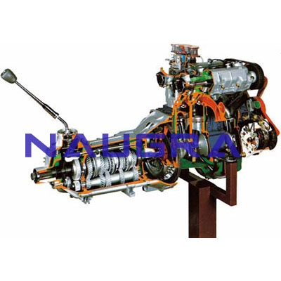 Twin shaft Carburettor FIAT Petrol Engine with Gearbox- Engineering Lab Training Systems
