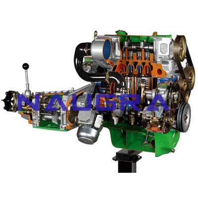 RWD Turbo Diesel Engine with Gearbox- Engineering Lab Training Systems