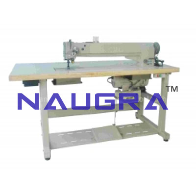 Flat Bed Double Needle Heavy Duty Machine, (With Pressure Foot)