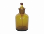 Dropping bottle amber glass, with ground-in pipette and latex rubber nipple