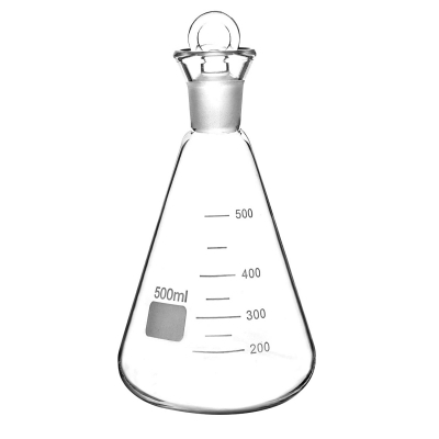 Flask Conical With Interchangable Stopper Laboratory Equipments Supplies