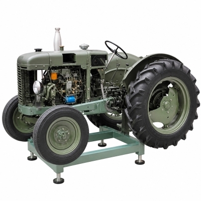 Tyre wheeled Farm Tractor with Diesel Engine Engineering Lab Training Systems